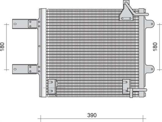 Magneti Marelli 350203290000 - Конденсатор кондиционера avtokuzovplus.com.ua