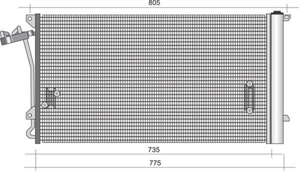 Magneti Marelli 350203345000 - Конденсатор кондиционера autodnr.net