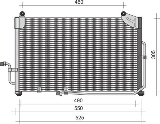 Magneti Marelli 350203363000 - Конденсатор, кондиціонер autocars.com.ua