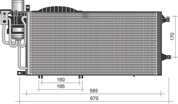 Magneti Marelli 350203373000 - Конденсатор, кондиціонер autocars.com.ua
