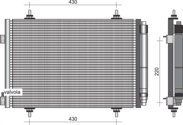 Magneti Marelli 350203377000 - Конденсатор кондиционера avtokuzovplus.com.ua