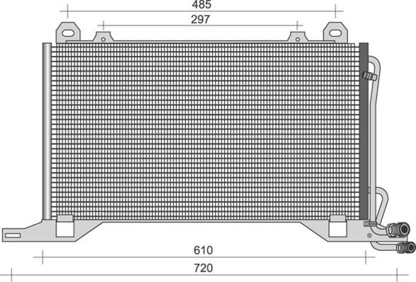 Magneti Marelli 350203393000 - Конденсатор кондиционера avtokuzovplus.com.ua