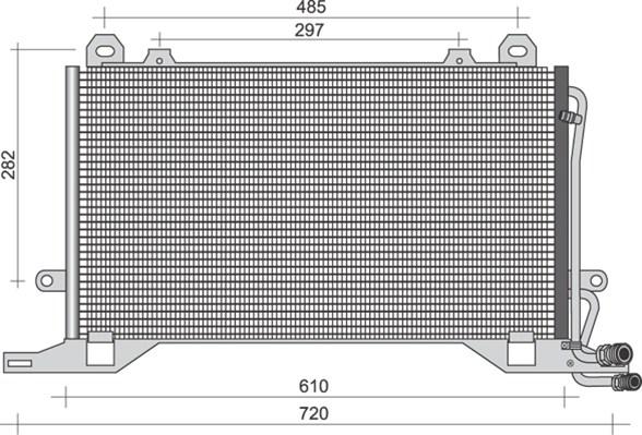 Magneti Marelli 350203495000 - Конденсатор, кондиціонер autocars.com.ua