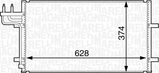 Magneti Marelli 350203601000 - Конденсатор кондиционера autodnr.net