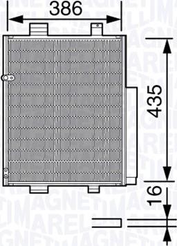 Magneti Marelli 350203653000 - Конденсатор кондиционера avtokuzovplus.com.ua