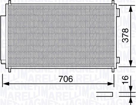 Magneti Marelli 350203659000 - Конденсатор, кондиціонер autocars.com.ua