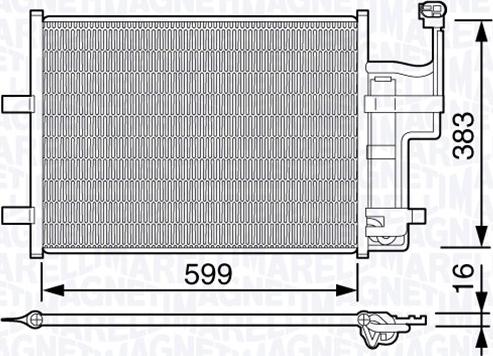 Magneti Marelli 350203667000 - Конденсатор кондиционера autodnr.net