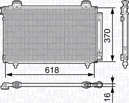 Magneti Marelli 350203679000 - Конденсатор кондиционера autodnr.net