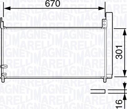 Magneti Marelli 350203694000 - Конденсатор, кондиціонер autocars.com.ua