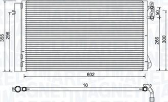 Magneti Marelli 350203752000 - Конденсатор, кондиціонер autocars.com.ua