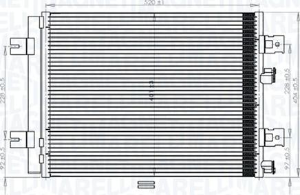 Magneti Marelli 350203765000 - Конденсатор, кондиціонер autocars.com.ua