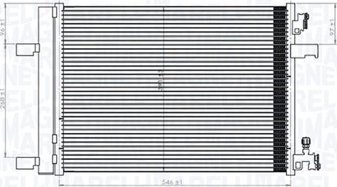 Magneti Marelli 350203769000 - Конденсатор, кондиціонер autocars.com.ua