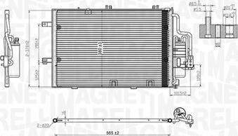 Magneti Marelli 350203770000 - Конденсатор, кондиціонер autocars.com.ua