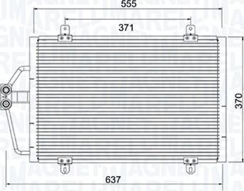 Magneti Marelli 350203784000 - Конденсатор, кондиціонер autocars.com.ua