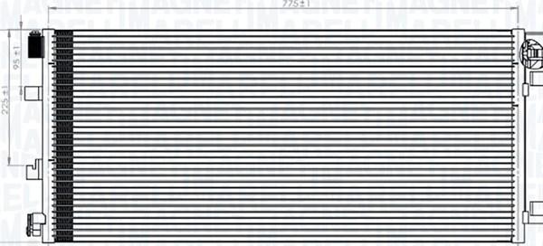 Magneti Marelli 350203787000 - Конденсатор, кондиціонер autocars.com.ua