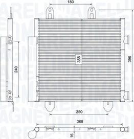 Magneti Marelli 350203794000 - Конденсатор кондиционера avtokuzovplus.com.ua