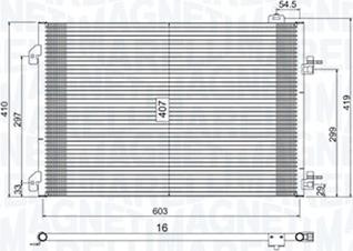 Magneti Marelli 350203803000 - Конденсатор, кондиціонер autocars.com.ua