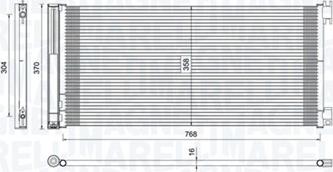 Magneti Marelli 350203808000 - Конденсатор, кондиціонер autocars.com.ua