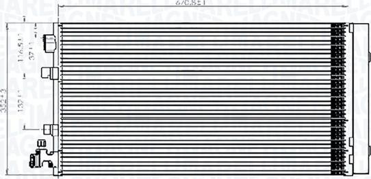 Magneti Marelli 350203826000 - Конденсатор, кондиціонер autocars.com.ua