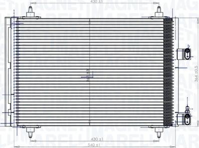 Magneti Marelli 350203849000 - Конденсатор кондиционера autodnr.net