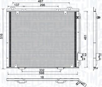 Magneti Marelli 350203889000 - Конденсатор, кондиціонер autocars.com.ua