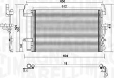 Magneti Marelli 350203894000 - Конденсатор кондиционера avtokuzovplus.com.ua