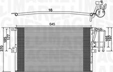 Magneti Marelli 350203896000 - Конденсатор, кондиціонер autocars.com.ua