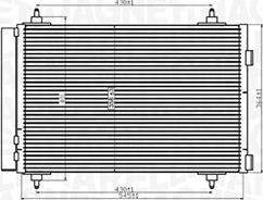 Magneti Marelli 350203916000 - Конденсатор, кондиціонер autocars.com.ua