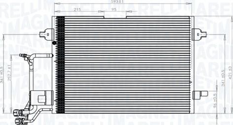 Magneti Marelli 350203942000 - Конденсатор, кондиціонер autocars.com.ua