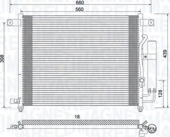 Magneti Marelli 350203943000 - Конденсатор, кондиціонер autocars.com.ua