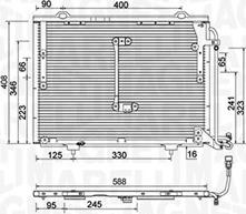 Magneti Marelli 350203945000 - Конденсатор, кондиціонер autocars.com.ua