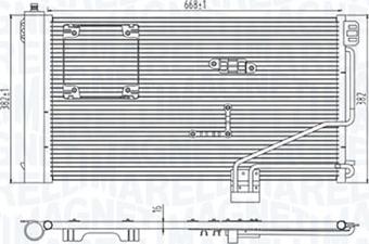 Magneti Marelli 350203946000 - Конденсатор, кондиціонер autocars.com.ua