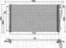 Magneti Marelli 350203953000 - Конденсатор кондиционера avtokuzovplus.com.ua