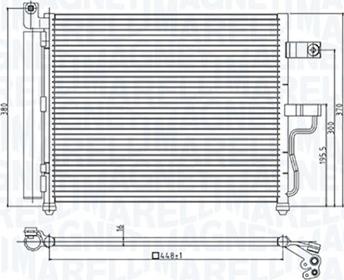 Magneti Marelli 350203954000 - Конденсатор, кондиціонер autocars.com.ua