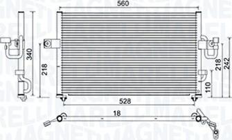 Magneti Marelli 350203956000 - Конденсатор, кондиціонер autocars.com.ua