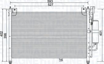 Magneti Marelli 350203989000 - Конденсатор, кондиціонер autocars.com.ua