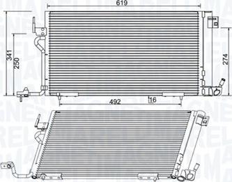 Magneti Marelli 350203994000 - Конденсатор, кондиціонер autocars.com.ua