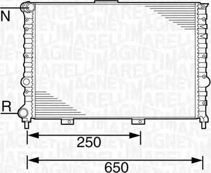 Magneti Marelli 350213100500 - Радіатор, охолодження двигуна autocars.com.ua