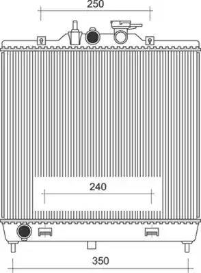 Magneti Marelli 350213110800 - Радіатор, охолодження двигуна autocars.com.ua