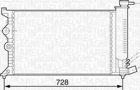 Magneti Marelli 350213118600 - Радіатор, охолодження двигуна autocars.com.ua