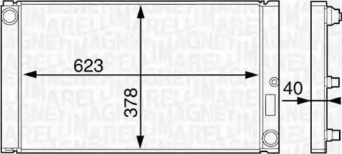 Magneti Marelli 350213123500 - Радиатор, охлаждение двигателя avtokuzovplus.com.ua