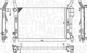 Magneti Marelli 350213126200 - Радіатор, охолодження двигуна autocars.com.ua