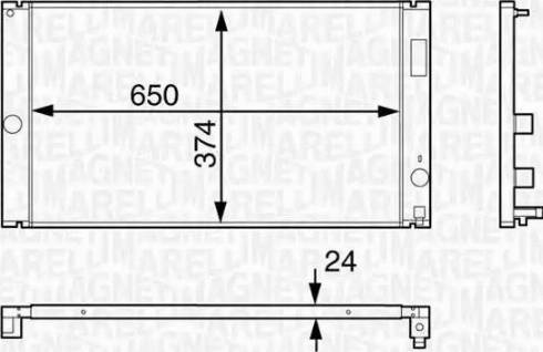 Magneti Marelli 350213126600 - Радиатор, охлаждение двигателя autodnr.net