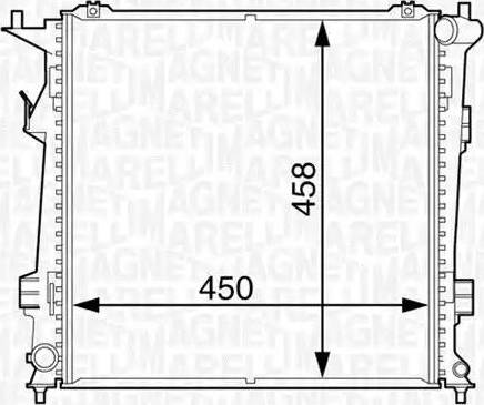 Magneti Marelli 350213129100 - Радіатор, охолодження двигуна autocars.com.ua