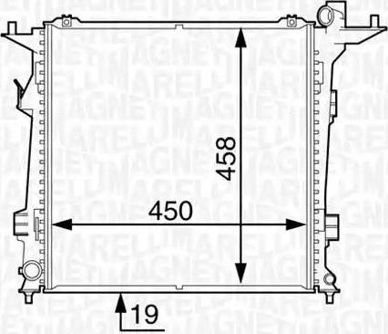 Magneti Marelli 350213129200 - Радіатор, охолодження двигуна autocars.com.ua