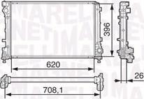 Magneti Marelli 350213131700 - Радіатор, охолодження двигуна autocars.com.ua