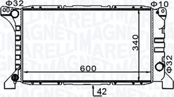 Magneti Marelli 350213154200 - Радіатор, охолодження двигуна autocars.com.ua