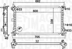 Magneti Marelli 350213159900 - Радиатор, охлаждение двигателя avtokuzovplus.com.ua