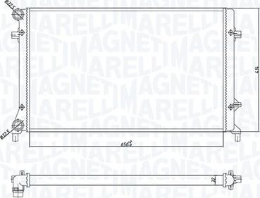 Magneti Marelli 350213166900 - Радиатор, охлаждение двигателя autodnr.net