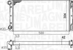 Magneti Marelli 350213172000 - Радіатор, охолодження двигуна autocars.com.ua